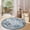 Gray Blue, variant on GlowSol Vintage Trellis 5ft Round Rug Washable - Non Slip Low Pile Circle Area Rug for Living Room, Machine Washable Indoor Carpet for Bedroom Nursery, Blue and Yellow