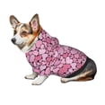 thumbnail image 6 of Goofa Sweet Heart Pattern Small Dog Sweater Hoodies Pet Grey Hooded Soft Fleece Sweatshirts with Pocket Fall Winter Puppy Cat Sweaters Warm Clothes-X-Small, 6 of 8