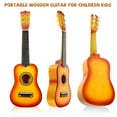 thumbnail image 4 of 21 Inch Acoustic Guitar Small Size Portable Wooden Guitar for Children Kids (Sun Color), 4 of 8