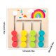 thumbnail image 3 of Juguetes de aprendizaje Montessori Slide Color and Shape Matching Preschool Logic Game para niños pequeños (4 colores), 3 of 3