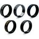 thumbnail image 1 of Set de Anillos giratorios Anillo de ansiedad de acero inoxidable para hombres Anillo antiestrés  Anillos de banda cubana chapados en negro, 1 of 6