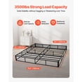thumbnail image 2 of VEVOR Box Spring, King Size Bed Frame with Washable Fabric Cloth, Heavy Duty Metal Frame for King Bed, 9.1 in Mattress Foundation, 3500 lbs Max Weight Capacity, Easy Assembly, 79.1 x 75.8 x 9.1 in, 2 of 9