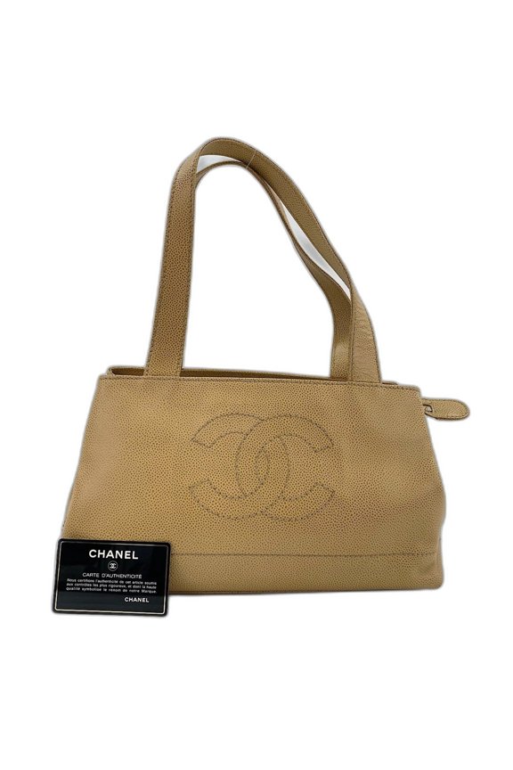 Pre-Owned Chanel shoulder bag, beige
