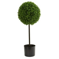 Nearly Natural 2.5' Boxwood Ball Artificial Topiary Tree UV Resistant (Indoor/Outdoor)