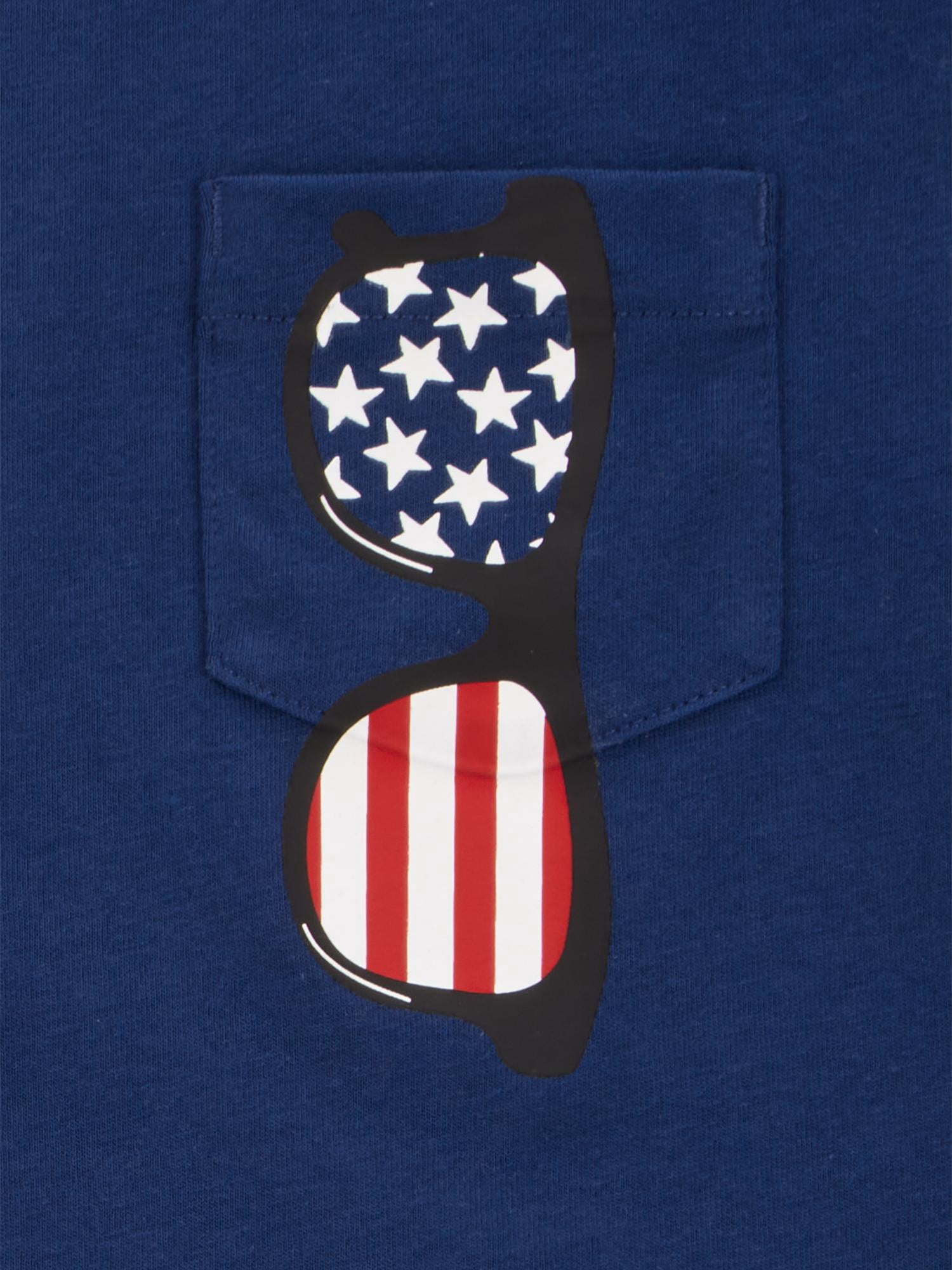 Carter's Child of Mine Baby and Toddler Boy Patriotic Outfit Set, 2-Piece, Sizes 12M-5T
