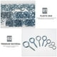 thumbnail image 3 of BESTYASH 210Ud Tornillos Auto-Perforantes Ojo De Oveja De Hierro Plateado Para Proyectos Decorativos, 3 of 8