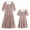 Pink, variant on Girls Dresses Mommy and Me Star Print Smocked Tiered Dress Half Sleeve Spring Summer A-Line Ruffle Dress 7-8 Years