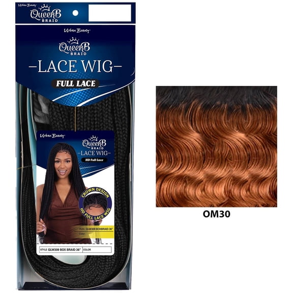 QueenB Braided Lace Wig - Box Braid OM30