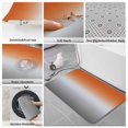 thumbnail image 6 of Burnt Orange Gray Ombre Bath Mat 3 Piece Bathroom Rug Set, Modern Gradient Abstract Art Non Slip Bath Rug Contour Mat and Toilet Lid Cover, Absorbent Shower Mats Soft Bath Rugs and Mats Sets, 6 of 8