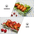thumbnail image 3 of GAXIRE White Rectangular Microwave Grill Plate 1.0L Thickened Tempered Glass for Kitchen and Home Use, 3 of 6