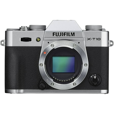Fujifilm Silver X-T10 Digital SLR Camera with 16.3 Megapixels and 16-50mm Lens Included