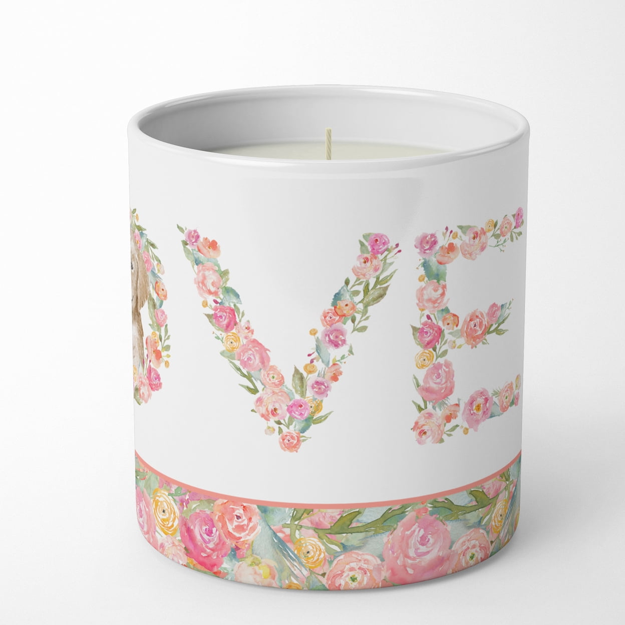 Golden Retriever Style 2 Love 10 oz Decorative Soy Candle
