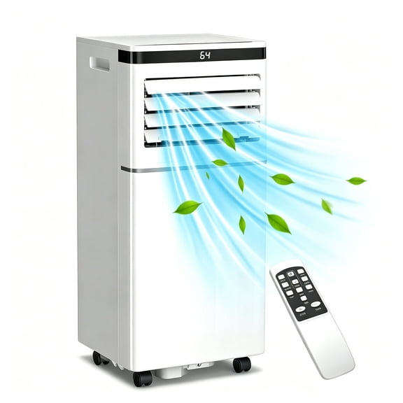 Havato 10,000 BTU Portable Air Conditioners Up to 450 sq.ft, 4in1 Standing Smart Cooling AC with Remote, Dehumidifier, Fan, AC Units portable Cools Room, 3 Modes, 24-hour timer, LED Display, Bedroom