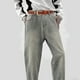 thumbnail image 4 of Sonducket Cinturón vintage trenzado para hombres Cinturón casual con hebilla tejida ajustable de cuero de primera calidad para correa de jeans Cinturones Marrón claro, 4 of 6