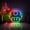 Color Flow Effect (76 modes), variant on Mushroom Led Light Box, Dimmable Neon-Like Light Signs USB Power for Wall Decor Bedroom Decoration, Static Light (WxH) 6"x6"