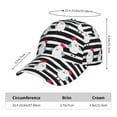 thumbnail image 2 of KLL Cute Chicken Pattern Baseball Caps for Outdoor Sports,Golf Dad Hat Fashion Casual Outdoor Caps Adjustable Fit Men Women, 2 of 6