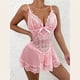 thumbnail image 3 of Lencería sexy estilo europeo y americano sexy de talla grande con tirantes de encaje de malla bordada falda ropa interior traje, 3 of 6