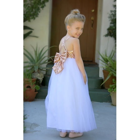 Ekidsbridal Crossed Straps A-Line Flower Girl Dress Junior Bridesmaid Evening Formal Gown Pageants 177 2
