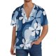 thumbnail image 1 of Fotbe Flower Camisa Estampada de Manga Corta para Hombre, Casual de Verano, Estilo Playero, Sin Arrugas-Large, 1 of 5