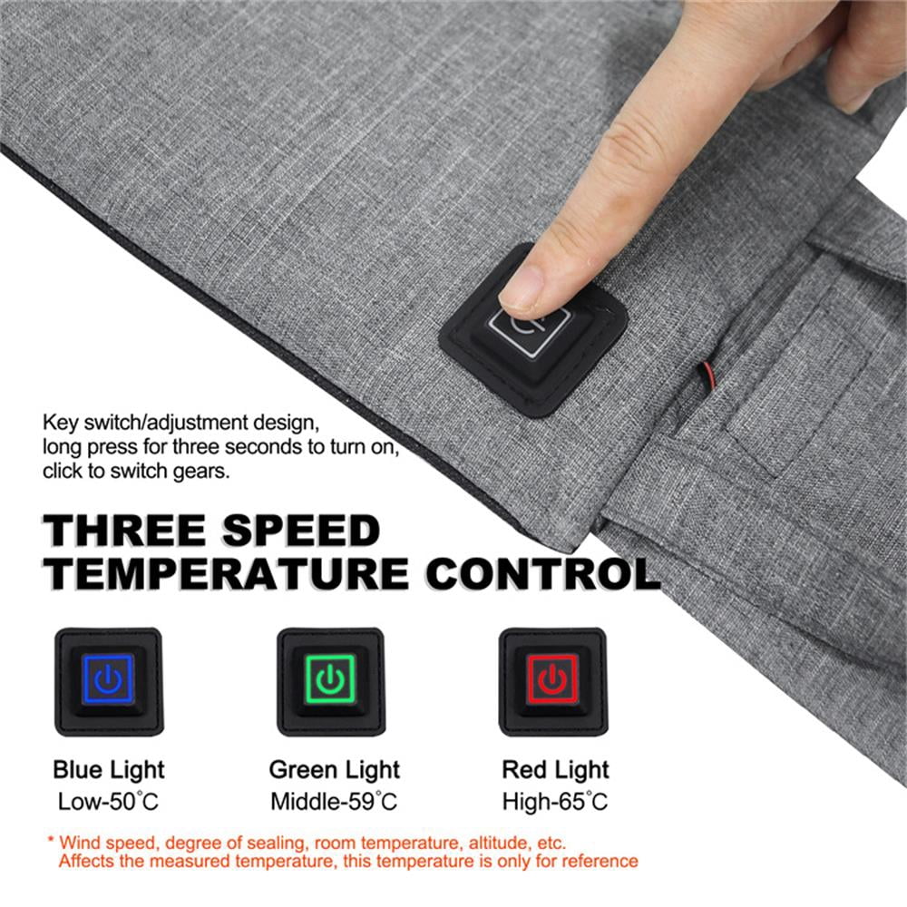 Chair Outdoor USB Rechargeable Heated Seat Cushion Portable Folding Chair Seat Mat 3 Heating Levels Electric Heating Pad