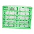 thumbnail image 2 of Caja de herramientas organizadora de componentes ligera con 25 compartimentos para suministros de oficina Verde, 2 of 7