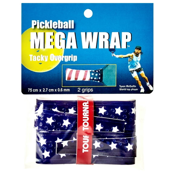 TOURNA Pickleball Mega Wrap USA Flag Tacky Overgrip