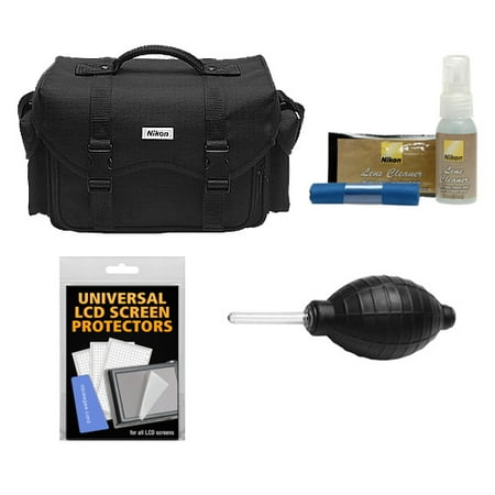 Nikon 5874 Digital SLR Camera System Case, Gadget Bag with Nikon Cleaning Accessory Kit for D3100, D3200, D3300, D5100, D5200, D5300, D7000, D7100, D610, D800, D810, D4s Nikon 5874 Digital SLR Camera System Case, Gadget Bag with Nikon Cleaning Accessory Kit for D3100, D3200, D3300, D5100, D5200, D5300, D7000, D7100, D610, D800, D810, D4s