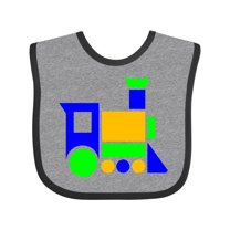 Inktastic Cute Colorful Train Boys or Girls Baby Bib