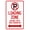 Warning Sign 1, variant on Loading Zone Warning Sign, Metal Security Sign - 8"x12" Safety Wall Decor for Home Business Yard Garden Office Street Road Indoor Outdoor Easy to Mount