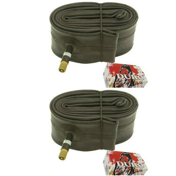2 Duro Tubes 20" x 1.75"/2.125" 33mm Standard Schrader Valve. Set of Tube. Pair of Tubes. Two Tubes.