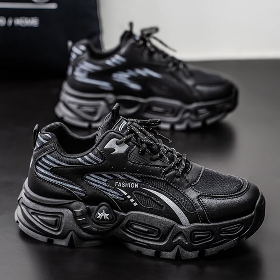 Thick-Soled Casual Shoes Breathable Sports Sneakers Trendy Men's Shoes