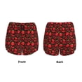 thumbnail image 3 of Gukieu Tomatoes And Chili Print Women's Sports Shorts with Drawstring Elastic Waistband for Running, Yoga, Fitness-XX-Large, 3 of 7