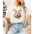 thumbnail image 4 of Goldendoodle Christmas Reindeer Unisex Shirt Doodle Dog Owner Festive Holiday Graphic Tee Ivory Shirt Adult Small, 4 of 4