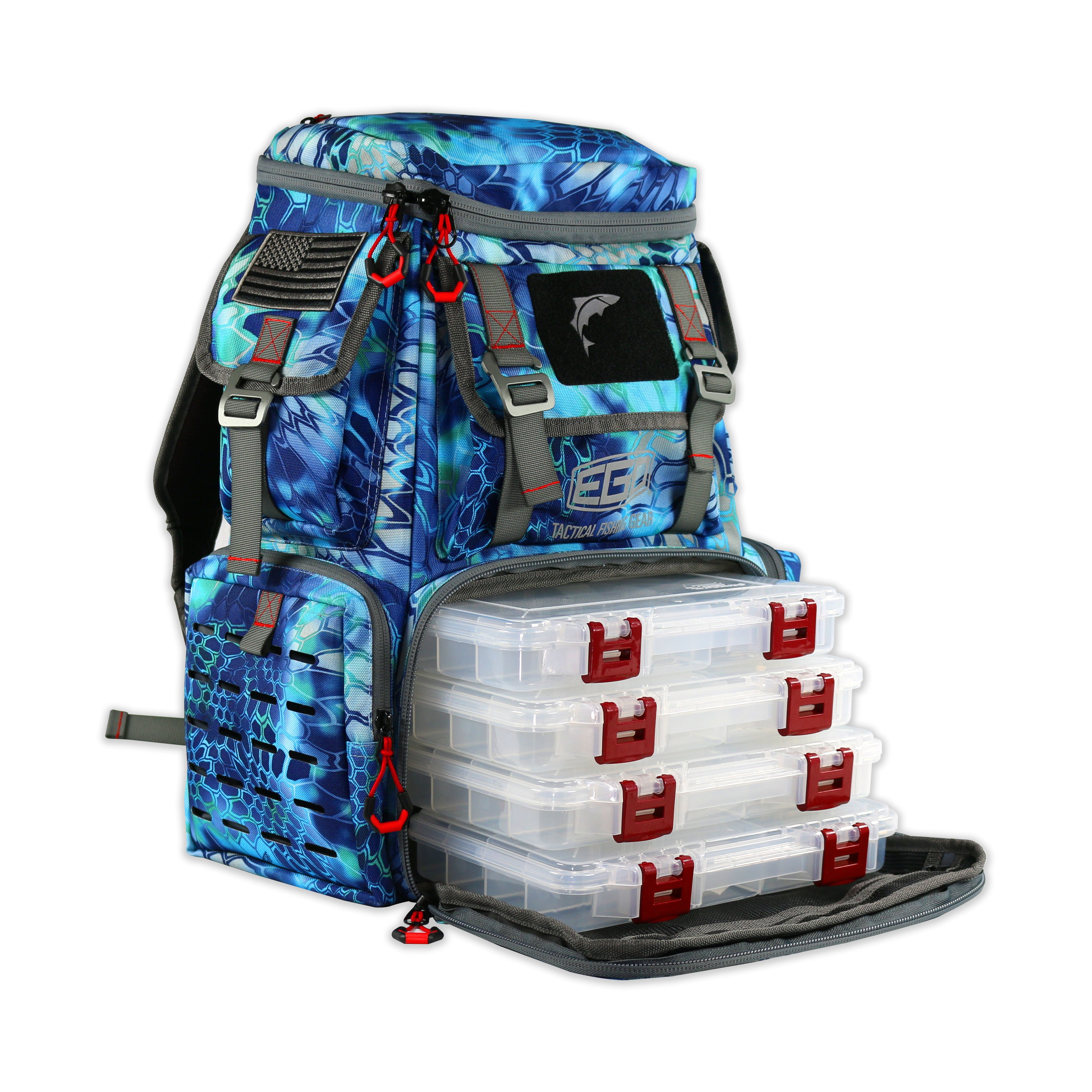 ego tackle box sling pack Backpack and tackle trays included! Ego Tackle Box Sling Pack