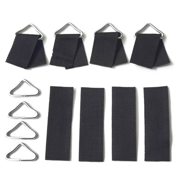 maskred Toddlers Trampoline Triangular Ring Buckle Galvanized Steel Wire Repair Webbing Belt Spring Replacing Part Kit Maintenance