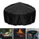 thumbnail image 5 of Protector de barbacoa impermeable Sharpla Cubierta de fosa de fuego redondo negro, 5 of 8