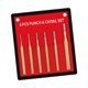 thumbnail image 5 of Juego de 6 cinceles fríos, herramienta de perforación para posicionamiento de orificios, hojas de cincel, para trabajar piedra, pasador de Cincelado, 5 of 9