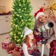 thumbnail image 4 of Árbol de Navidad artificial preiluminado Costway 150 cm PVC abeto 150 luces LED Verde, 4 of 5