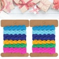 thumbnail image 1 of Color Zigzag Ribbon Color Ribbon Zigzag Lace Ribbon Color Wave Ribbon 2Pcs Color Zigzag Ribbon DIY Hand Made Material Cloth Hair Accessories Sewing Decoration 8mm, 1 of 8