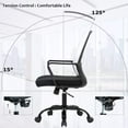 thumbnail image 5 of YRLLENSDAN Mesh Office Chairs, Home Office Desk Chairs With Wheels & Arms Pc Chair Rolling Chair Study Chair Computer Chairs For Adults, White, 5 of 8