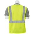 thumbnail image 2 of Erb S363P Class 2 Mesh Hi Vis Lime Safety Vest With 4 Pockets, Xs, 2 of 4