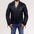 thumbnail image 1 of Mens Leather Riding Jacket Leather Motorcycle Jacket Black Motorcycle Jacket Motorcycle Jackets For Men Black Leather Motorcycle Jacket size XXL, 1 of 5