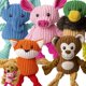 thumbnail image 1 of Juguetes de peluche Jalousie Puppy Pet Mutt Squeak para perros, paquete de 5, 1 of 9