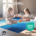 thumbnail image 4 of ODIKA 4'x6' Machine Washable Non-Slip Area Rug, Contemporary Antelope Spots Optical Illusion Geometric Design High Traffic Rug, Blue, 132561, 4 of 7