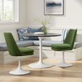 thumbnail image 2 of Lippa Swivel Dining Chair in White Moss Green, 2 of 10