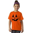 thumbnail image 3 of Cute Jack O' Lantern Pumpkin Face Crewneck T Shirts Boy Girl Teen Brisco Brands L, 3 of 6