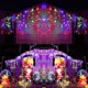thumbnail image 1 of Elegante cadena de luces de hadas, luces de carámbanos navideñas, diseño extensible para decoración de exteriores, 8 modos con función de memoria para luces de hadas de interior, luces decorativas, 1 of 6