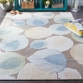 thumbnail image 3 of SAFAVIEH Sarasota Nash Botanical Indoor/Outdoor Area Rug, Grey/Brown, 8' x 10', 3 of 10