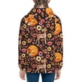 thumbnail image 6 of Pofeuu Woodland Creatures Floral Print Teenage Zipper Hoodie Sweatshirts Hooded Casual Jackets With Pocket For Boys Girls-Small, 6 of 6