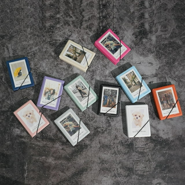 Miniálbum de fotos instantáneas para 28 fotos, para Fujufilm Instax Mini 11, 9, 8, 8+, 70, 7S, 90, 25, Polaroid Snap PIC-300, película de Kodak Mini, Lomography (verde menta, 1 unidad)
